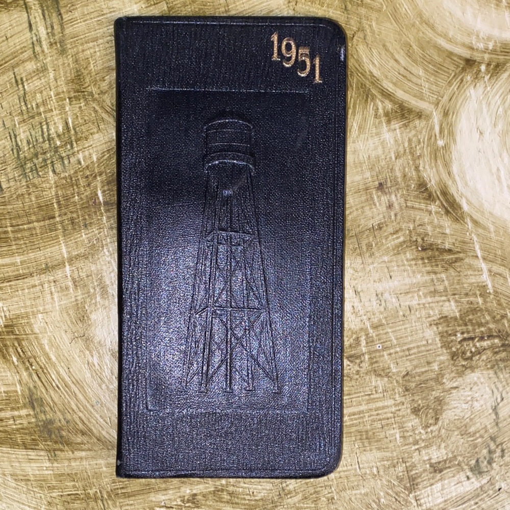 Vintage Pittsburgh-Des Moines Steel Co 1951 Pocket Planner Embossed Memoranda